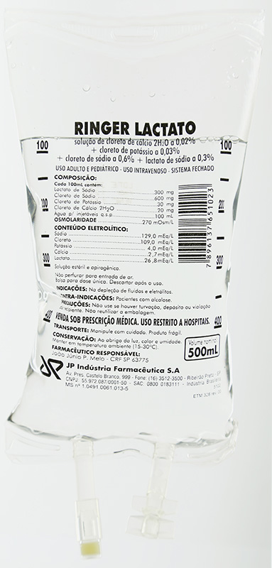 RINGER COM LACTATO SISTEMA FECHADO JP